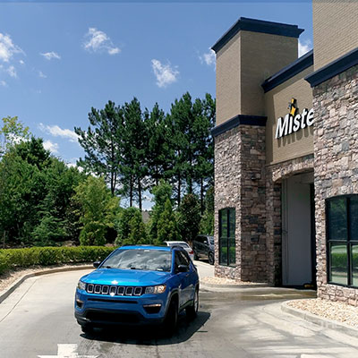 Image of a car exiting a car wash