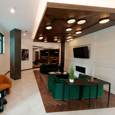 Image of the clubroom at AMLI Flatiron